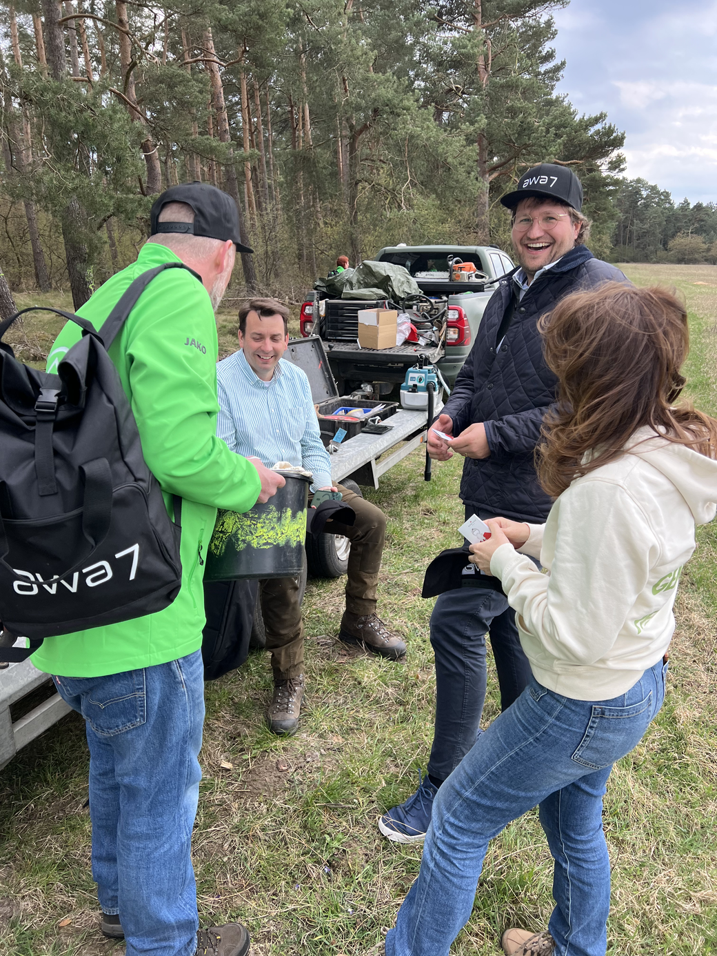 Team vor Ort in Besenthal
